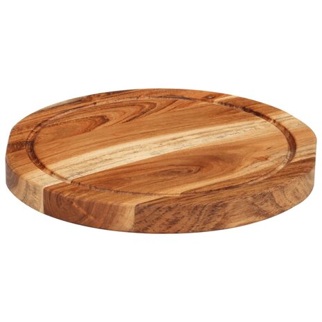 Hakblok Ø 25x2,5 cm massief acaciahout