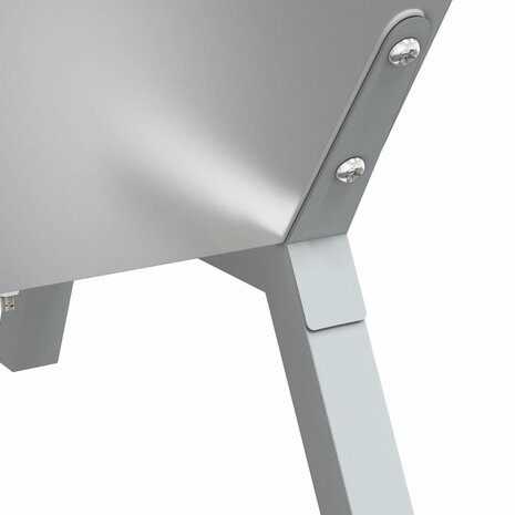 Barbecueplaat 158x42x31 cm roestvrij staal zilverkleurig