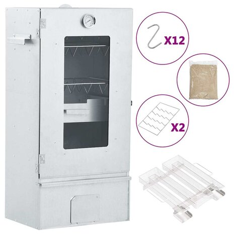 BBQ-rookoven met koude rookgenerator gegalvaniseerd staal
