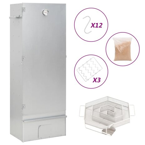 BBQ-rookoven met koude rookgenerator gegalvaniseerd staal