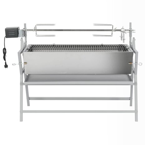 Draaispit barbecue ijzer en roestvrij staal
