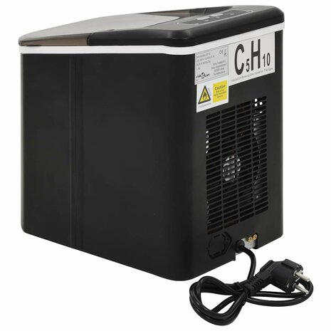 IJsblokjesmachine 1,4 L 15 kg/24 u zwart