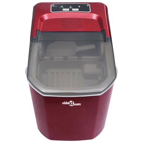 IJsblokjesmachine 1,4 L 15 kg/24 u rood
