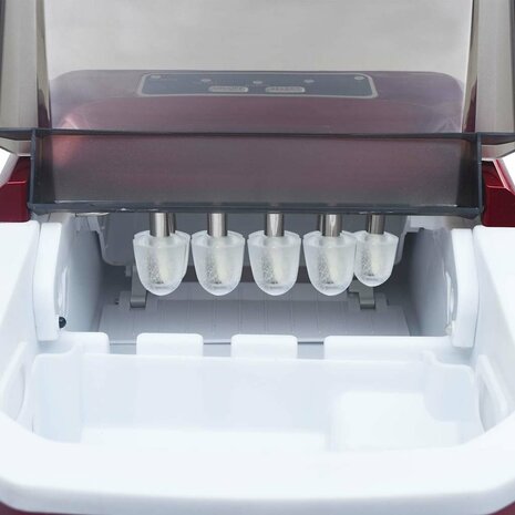 IJsblokjesmachine 1,4 L 15 kg/24 u rood