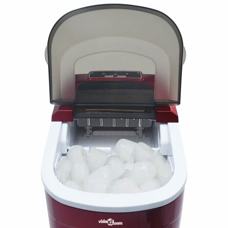 IJsblokjesmachine 2,4 L 15 kg/24 u rood
