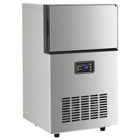 IJsblokjesmachine 45 kg / 24 u zilverkleurig