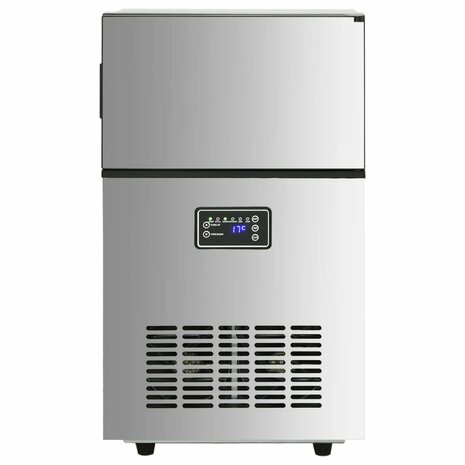 IJsblokjesmachine 45 kg / 24 u zilverkleurig