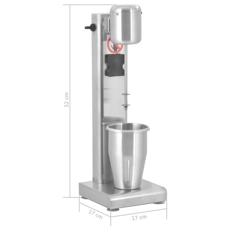 Milkshake mixer 1 L roestvrij staal