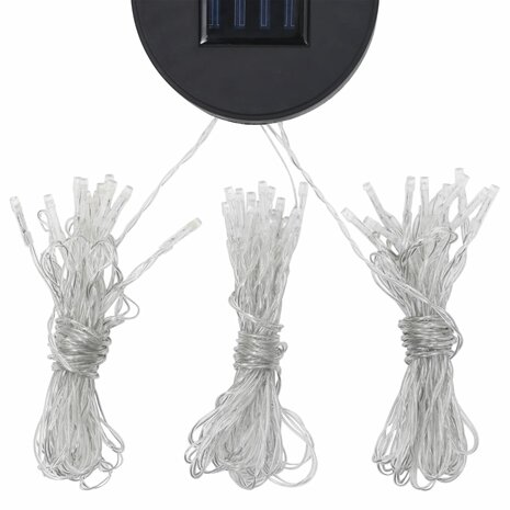 Prieel met LED-lichtslinger 300x300 cm aluminium crèmekleurig
