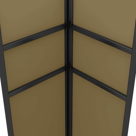 Prieel met dubbel dak 180 g/m² 3x3x2,7 m taupe
