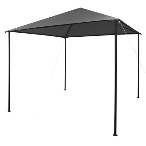 Prieel 180 g/m² 3x3 m stof en staal antraciet
