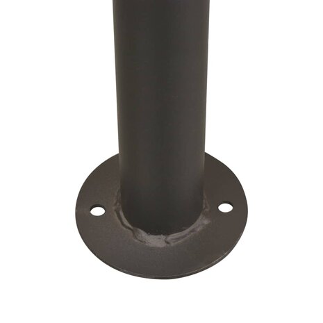 Prieel 180 g/m² 3x3 m stof en staal antraciet