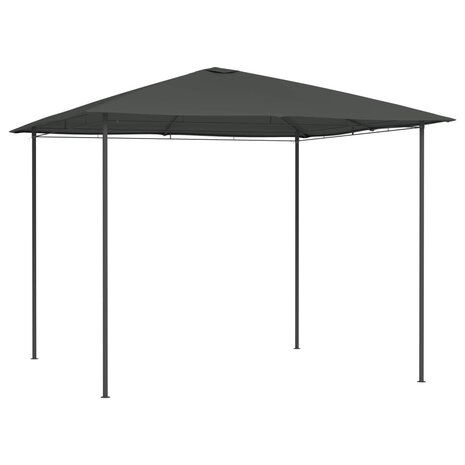 Prieel 160 g/m² 3x3x2,6 m antracietkleurig