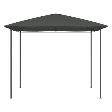 Prieel 160 g/m² 3x3x2,6 m antracietkleurig
