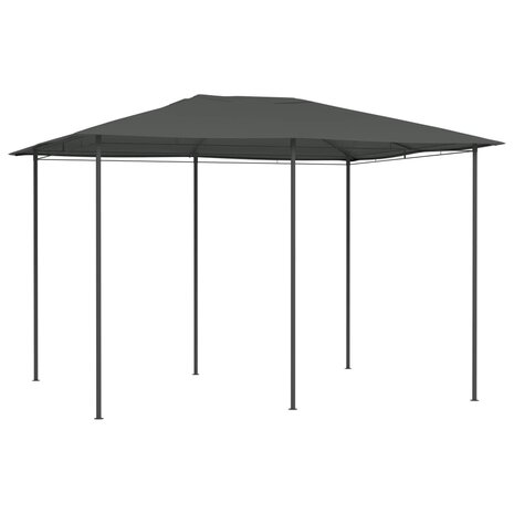 Prieel 160 g/m² 3x4x2,6 m antracietkleurig