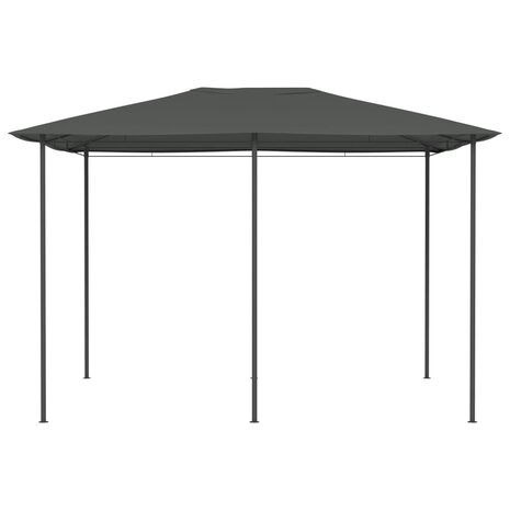 Prieel 160 g/m² 3x4x2,6 m antracietkleurig