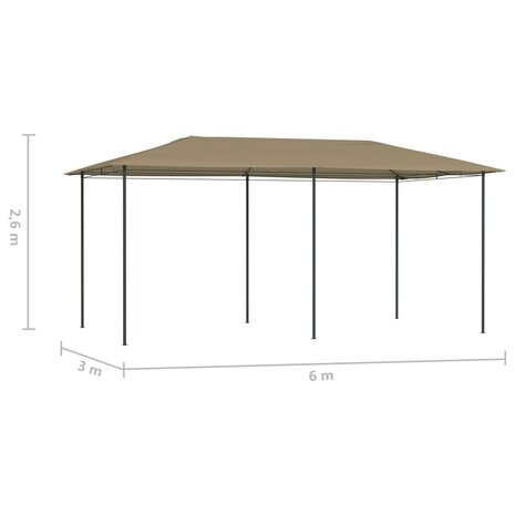 Prieel 160 g/m² 2,98x5,3x2,59 m taupe