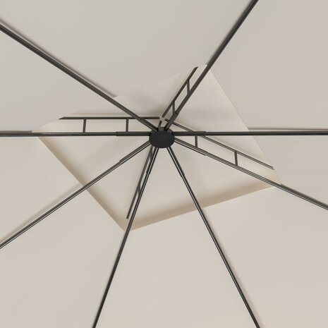 Prieel 160 g/m² 3x3x2,7 m crèmekleurig