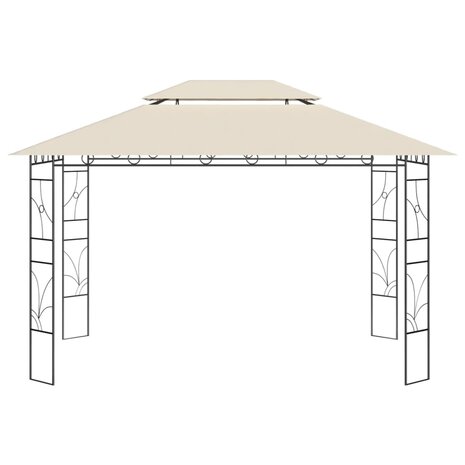 Prieel 160 g/m² 4x3x2,7 m crèmekleurig