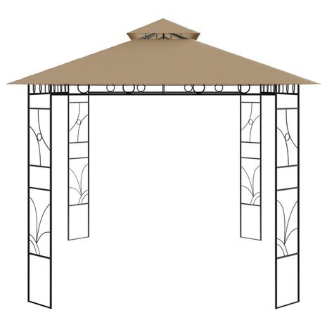 Prieel 160 g/m² 4x3x2,7 m taupe