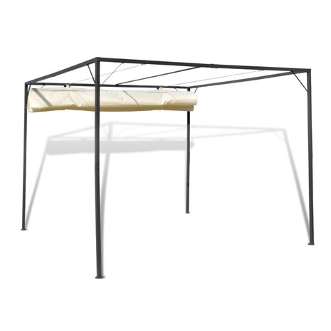 Tuinpaviljoen met inschuifbaar dak
