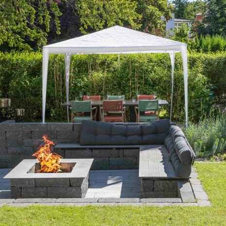 Tuinpaviljoen 3x3 m Wit