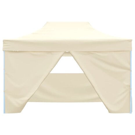 Vouwtent pop-up met 4 zijwanden 3x4,5 m crèmewit