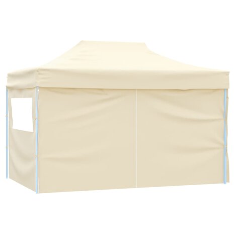 Vouwtent pop-up met 4 zijwanden 3x4,5 m crèmewit