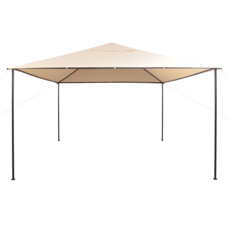 Prieel 4x4 m staal beige