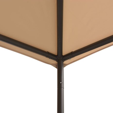 Prieel 4x4 m staal beige