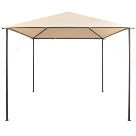 Prieel 3x3 m staal beige
