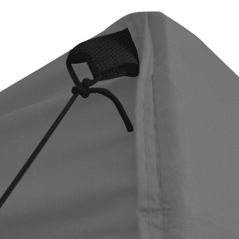 Vouwtent pop-up met 4 zijwanden 3x3 m antraciet