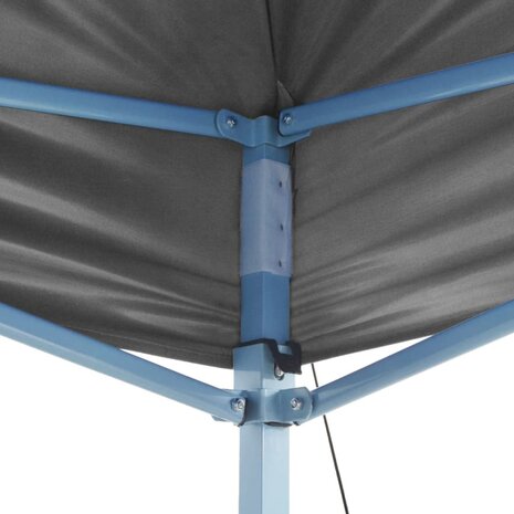 Vouwtent pop-up met 2 zijwanden 3x3 m antraciet