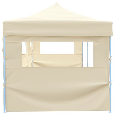 Vouwtent pop-up met 5 zijwanden 3x9 m crème