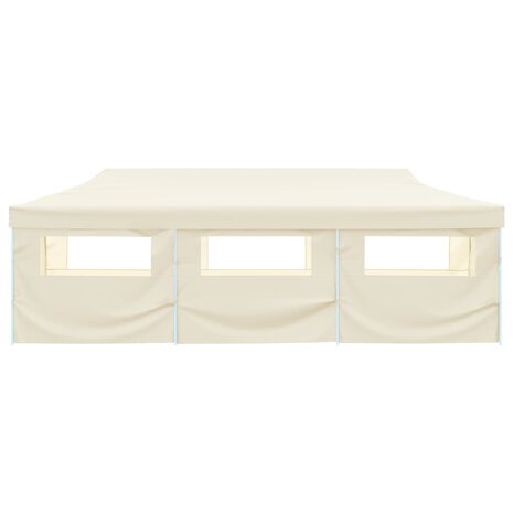 Vouwtent pop-up met 8 zijwanden 3x9 m crème