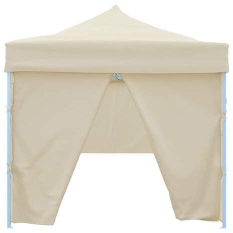 Vouwtent pop-up met 8 zijwanden 3x9 m crème