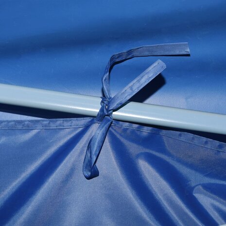 Vouwtent pop-up met 5 zijwanden 3x9 m blauw
