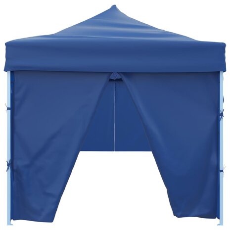 Vouwtent pop-up met 8 zijwanden 3x9 m blauw