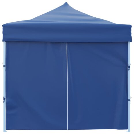Vouwtent pop-up met 8 zijwanden 3x9 m blauw