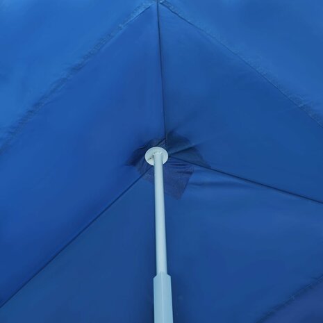 Vouwtent pop-up met 8 zijwanden 3x9 m blauw