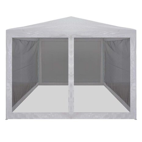Partytent met 4 mesh zijwanden 3x3 m