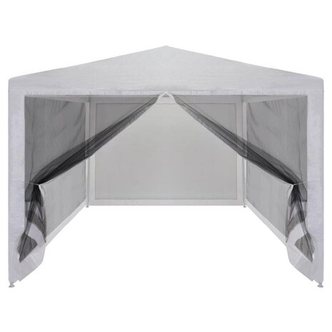 Partytent met 4 mesh zijwanden 3x3 m