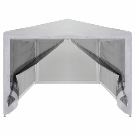 Partytent met 4 mesh zijwanden 4x3 m