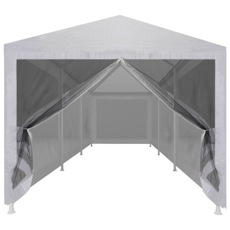 Partytent met 8 mesh zijwanden 9x3 m