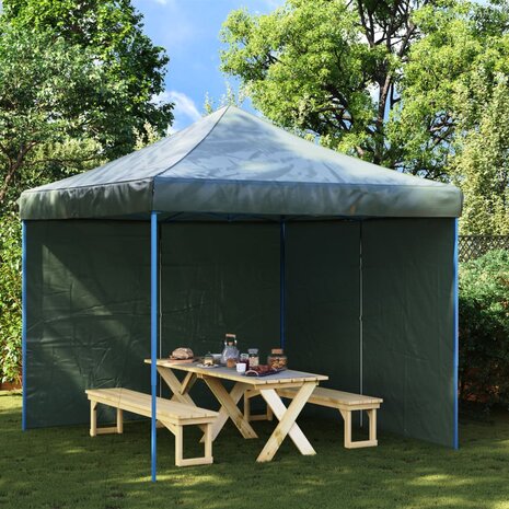 Tentwanden 2 st met ritssluiting PE groen