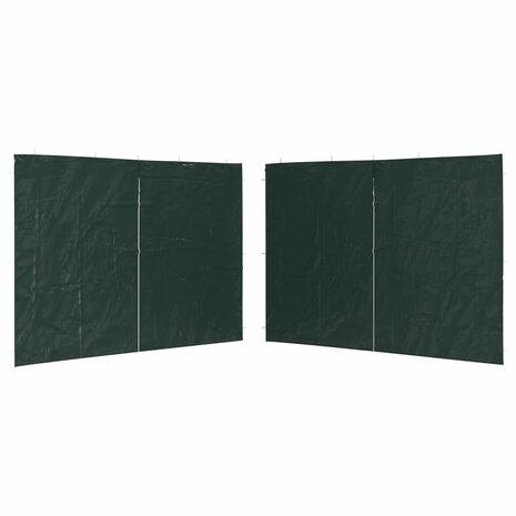 Tentwanden 2 st met ritssluiting PE groen