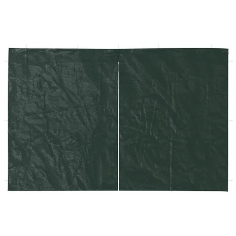 Tentwanden 2 st met ritssluiting PE groen