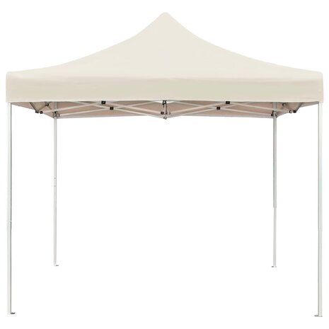Partytent professioneel inklapbaar 3x3 m aluminium crème