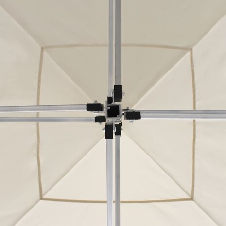 Partytent inklapbaar met wanden 3x3 m aluminium crème