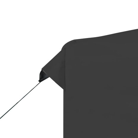 Partytent inklapbaar met wanden 3x3 m aluminium antraciet